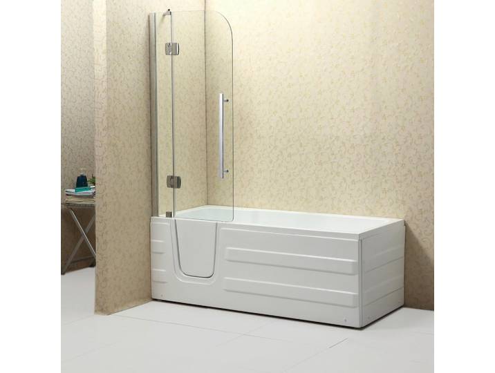 Badewanne Haiti BHT: 170x61x76 cm Acryl mit Schürze, mit Türe