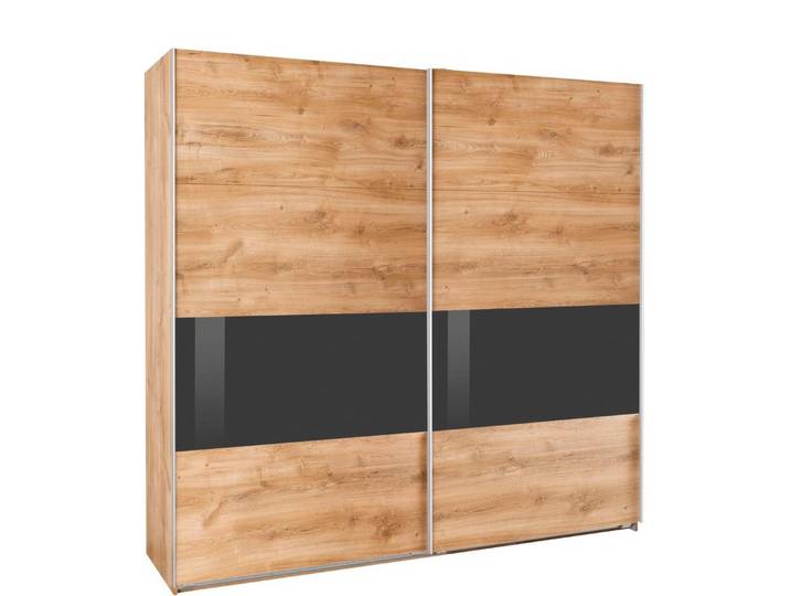 Wimex Schwebetürenschrank Bramfeld Kleiderschrank mit Glaselementen und zusätzlichen Einlegeböden