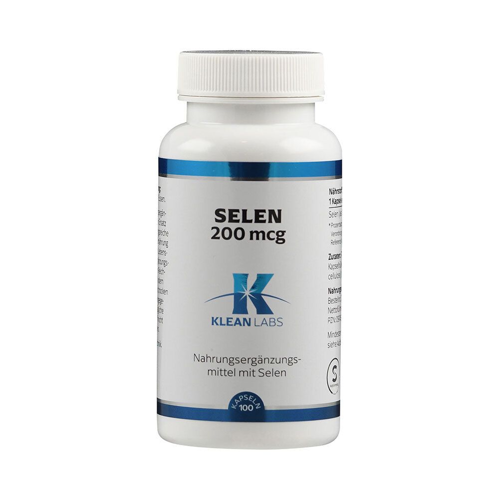 Selen 200 µg Klean Labs Kapseln 100 St