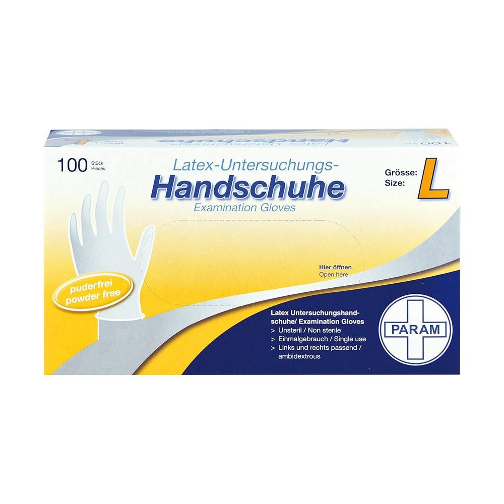 Handschuhe Einmal Latex puderfrei L 100 St