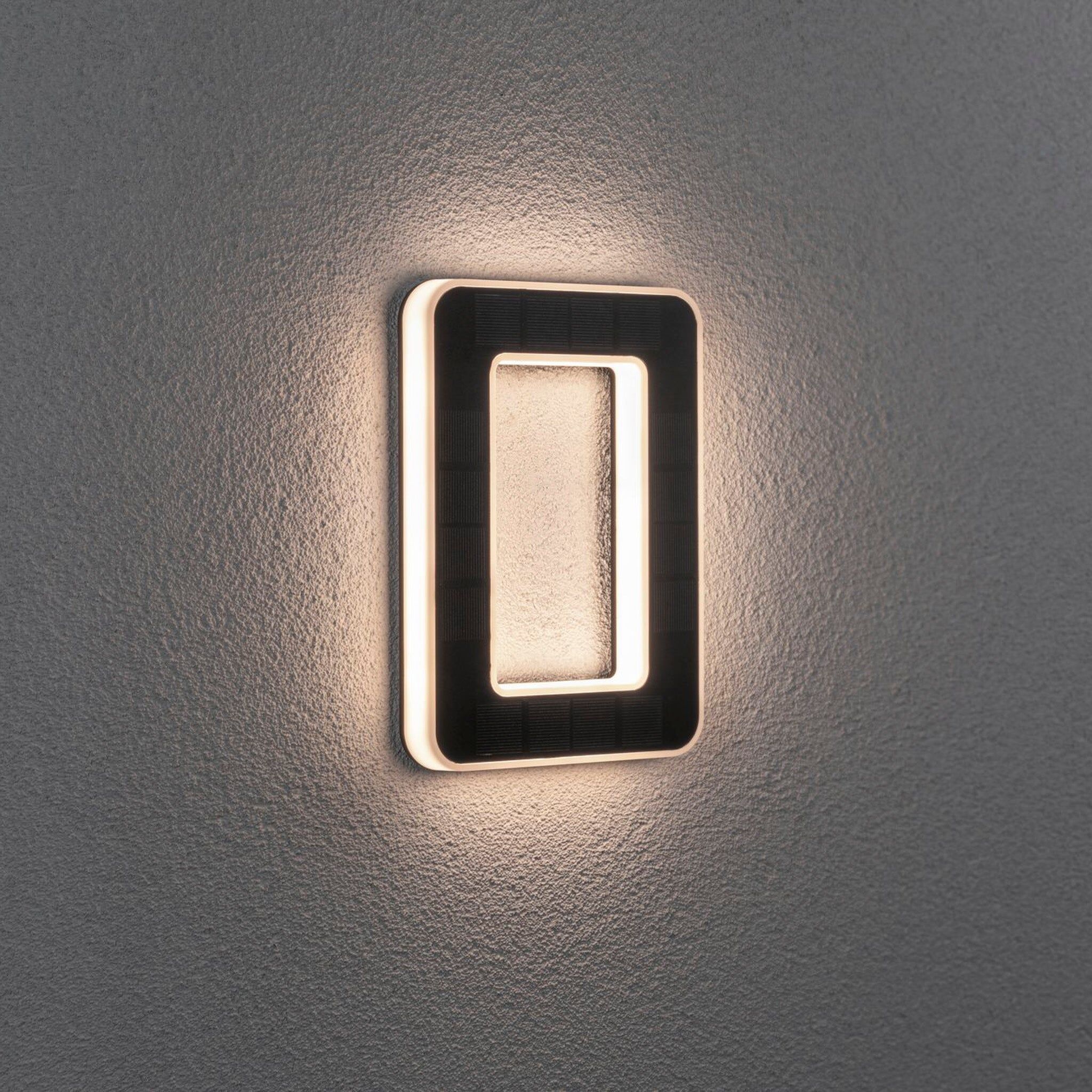 Paulmann - Outdoor Solar House Number 0 LED 0.2W with Replaceable Battery in Black