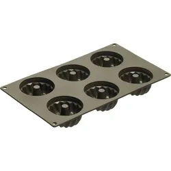 LURCH Flexiform Gugelhupf Mini 6fach - braun