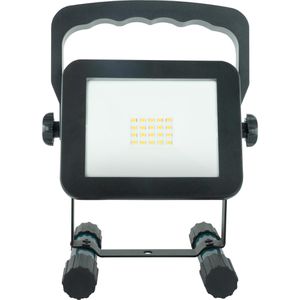 REV-Ritter Baustrahler 2709300200, LED, mit integriertem Akku, IP54 Spritzwasserschutz, 10 Watt, 1.400 Lumen