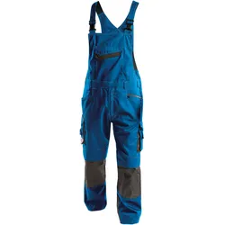 DASSY® Voltic Latzhose mit Kniepolstertaschen - azurblau/anthrazitgrau - 60