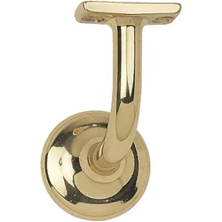 Marchesi, Treppengeländer + Handlauf, Handlaufträger mit Winkel Wandabstand 60 mm, Messing poliert