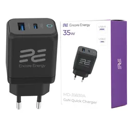 Neues GaN PD 3.0 Quick Charge 4.0 USB-A USB-C Netzteil 35W Encore Energy MD-3583RA