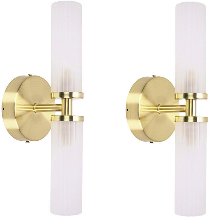 Fairmont Park Adejah Glass Armed Sconce Gold 30cm H X 10cm W X 10cm D