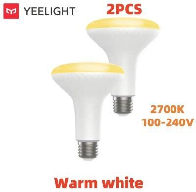 Uplifted Finds Yeelight Smart LED Bulb W3 (E26)   Global Version Dimmable WiFi Light With Voice Control warm White 2 Pcs