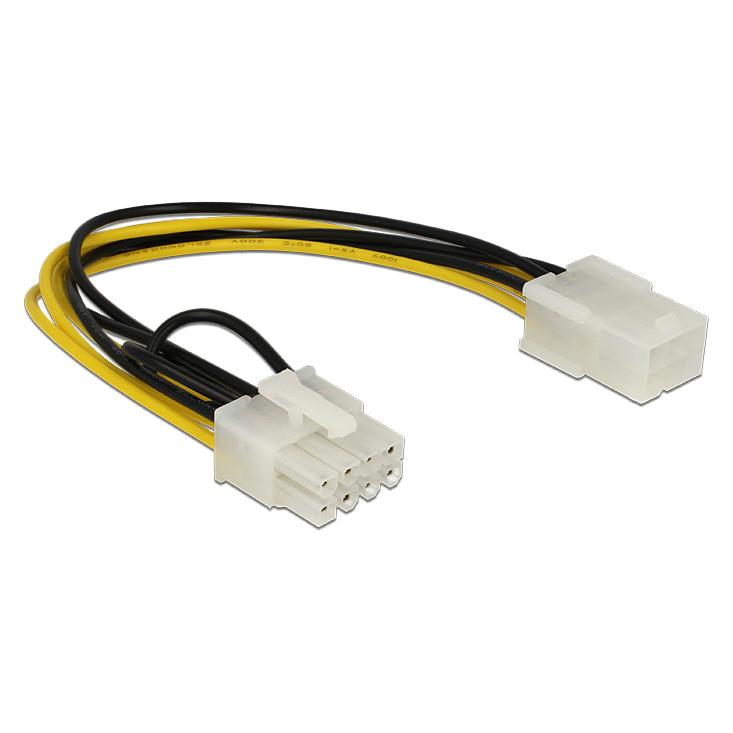 Delock Stromkabel 6Pin (20 cm, 6 pin PCI-Express, 8 pin PCI-Express) (83775)