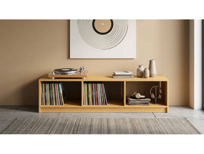 Hifi Rack Holz Erle Natur geölt