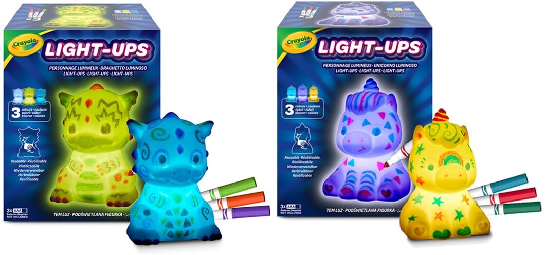 Crayola Colorea Tu Dragón Unicornio Luminoso Surtido .