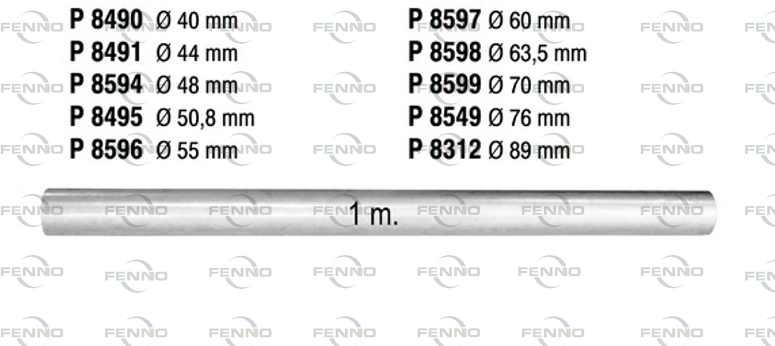 Fenno Abgasrohr, P8596