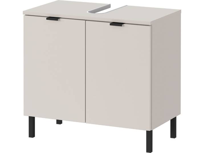 Waschbeckenunterschrank GERMANIA GW-Arcena , braun (kaschmir), B:60cm H:56cm T:34cm, Holzwerkstoff, Schränke, Waschbeckenunterschrank, mit Siphonausschnitt