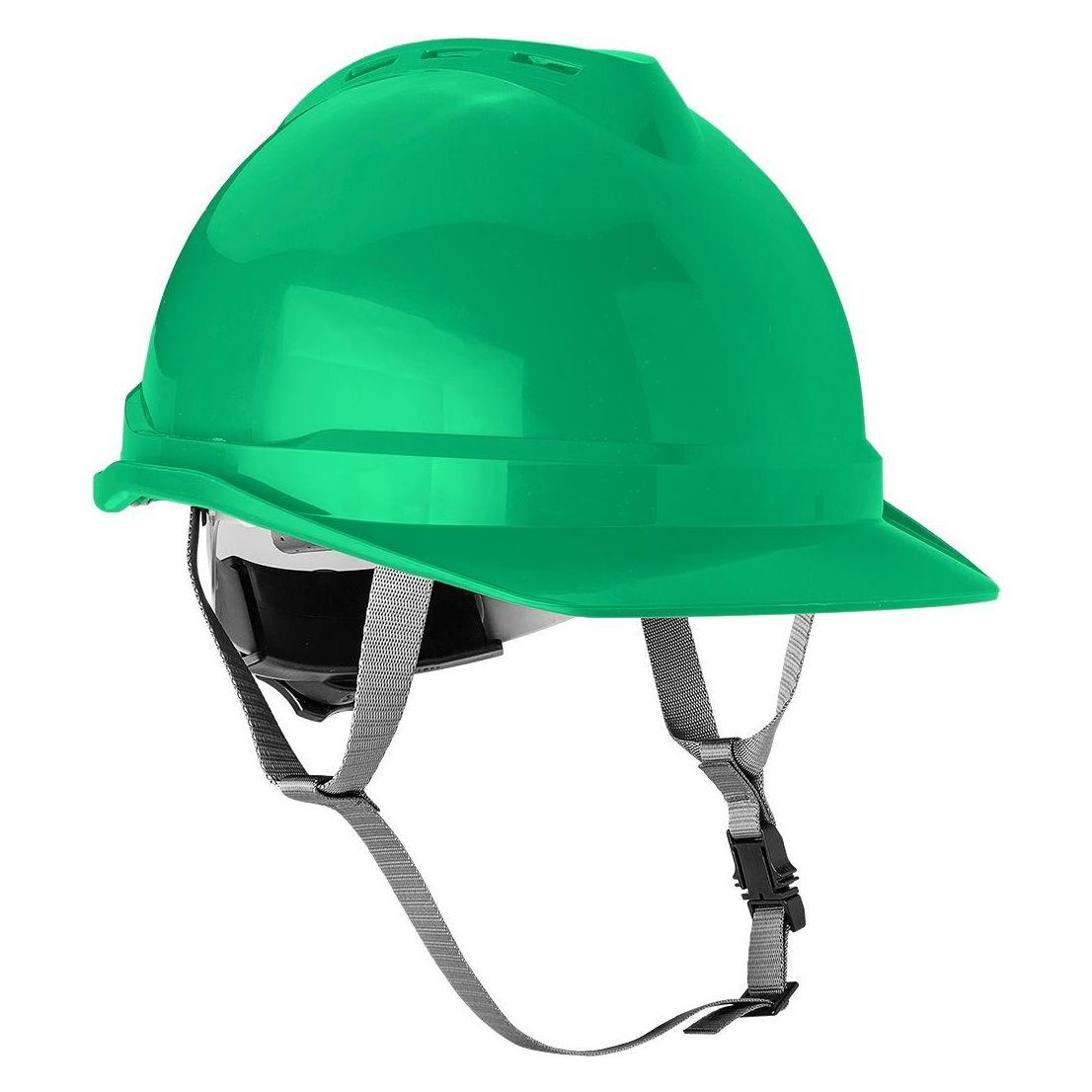 Neo Industriehelm mit Kinnriemen, grün (52 - 64 cm) (TOP-97-223)