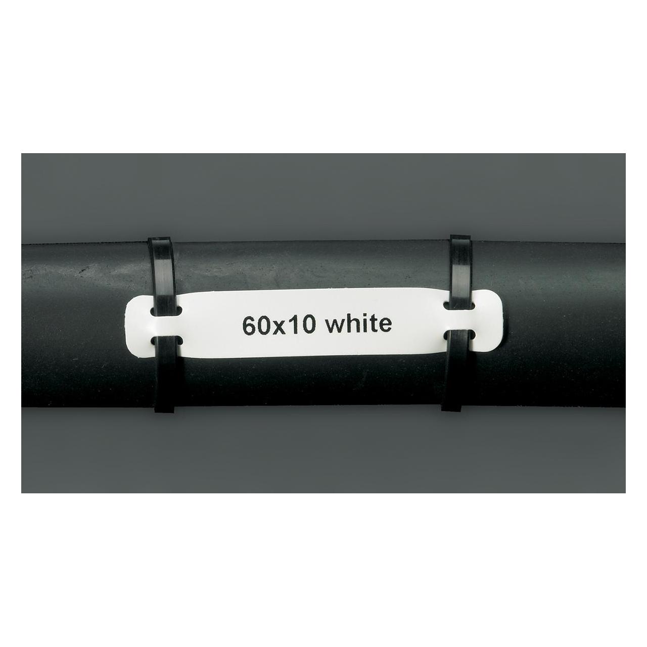 Brady HCM-60x10-7643-WT, Heatex Schilder, Weiss, 60 x 10 mm, 76er Kern (1000 St.) (620328)