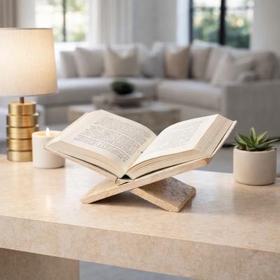 Sagebrook Home "Decorative Travertine Book Stand - 18"""