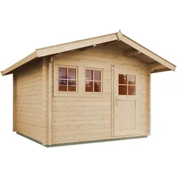 Weka Gartenhaus 139 mit Vordach 300 x 250 cm - 50 % Rabatt auf Dacheindeckung