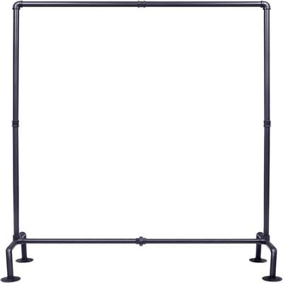 No "Industrial Pipe Clothing Rack Free Standing - 17.52""D x 46.34""W x 54.53""H"