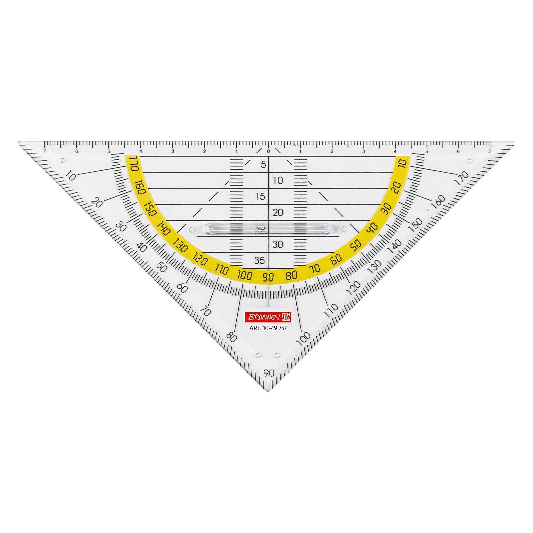 Brunnen Geodreieck (16 cm, Kunststoff) (1049757) Mindestbestellmenge: 10 Stück