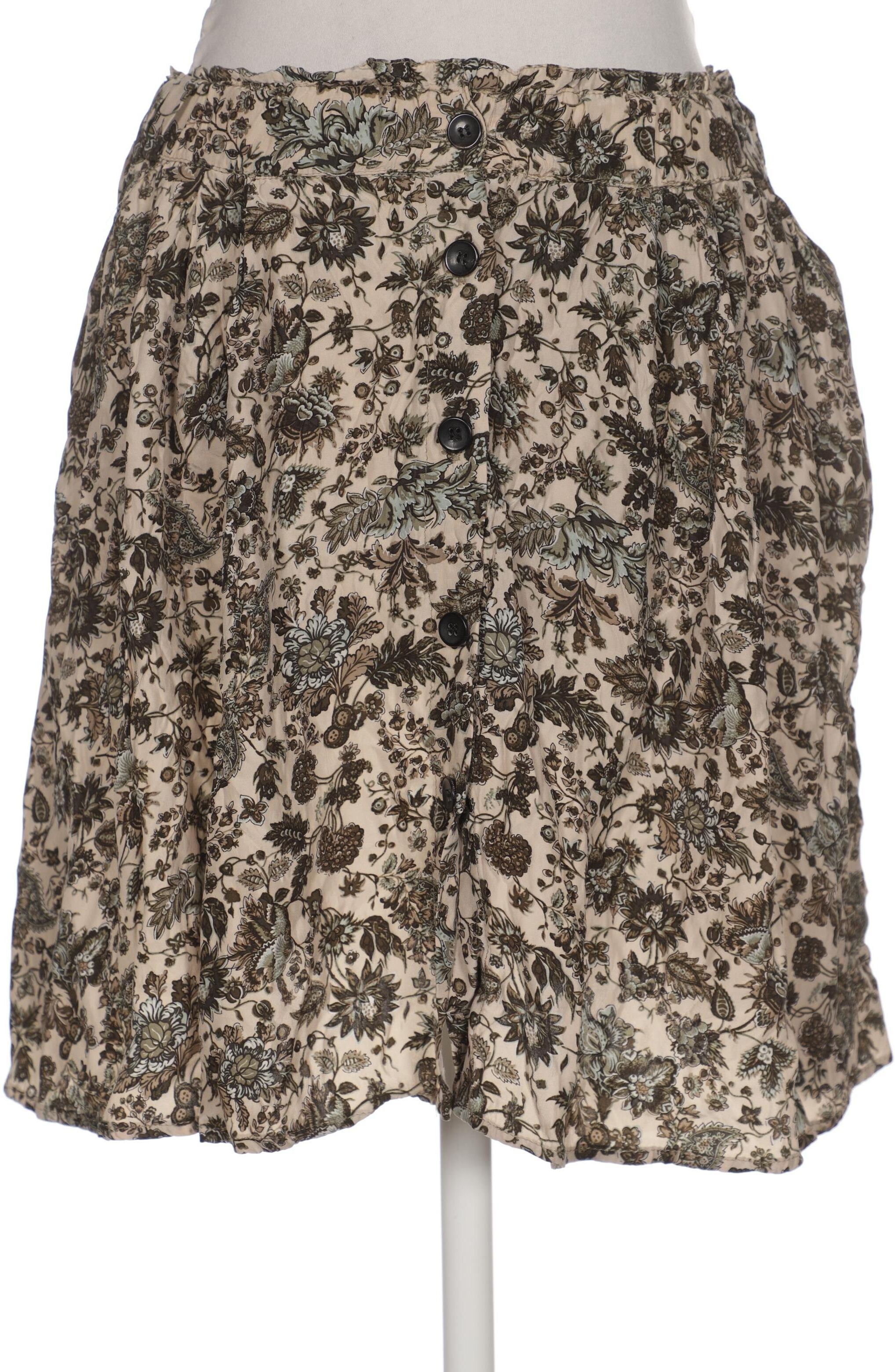 Zara Damen Rock, Beige, Gr. XS, Seide - Second Hand