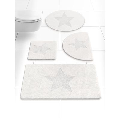 Badematte HEINE HOME Gr. 3, weiß, rechteckig (60cm x 100cm ), Badematten, Badematte