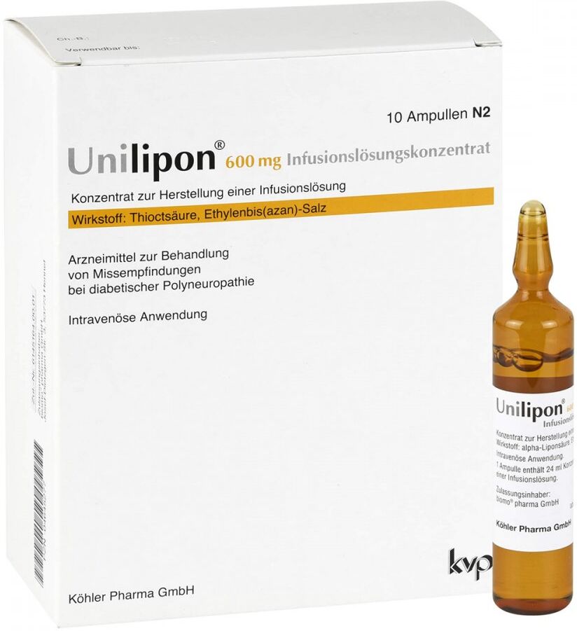 Unilipon 600 Infusionslösungskonzentrat