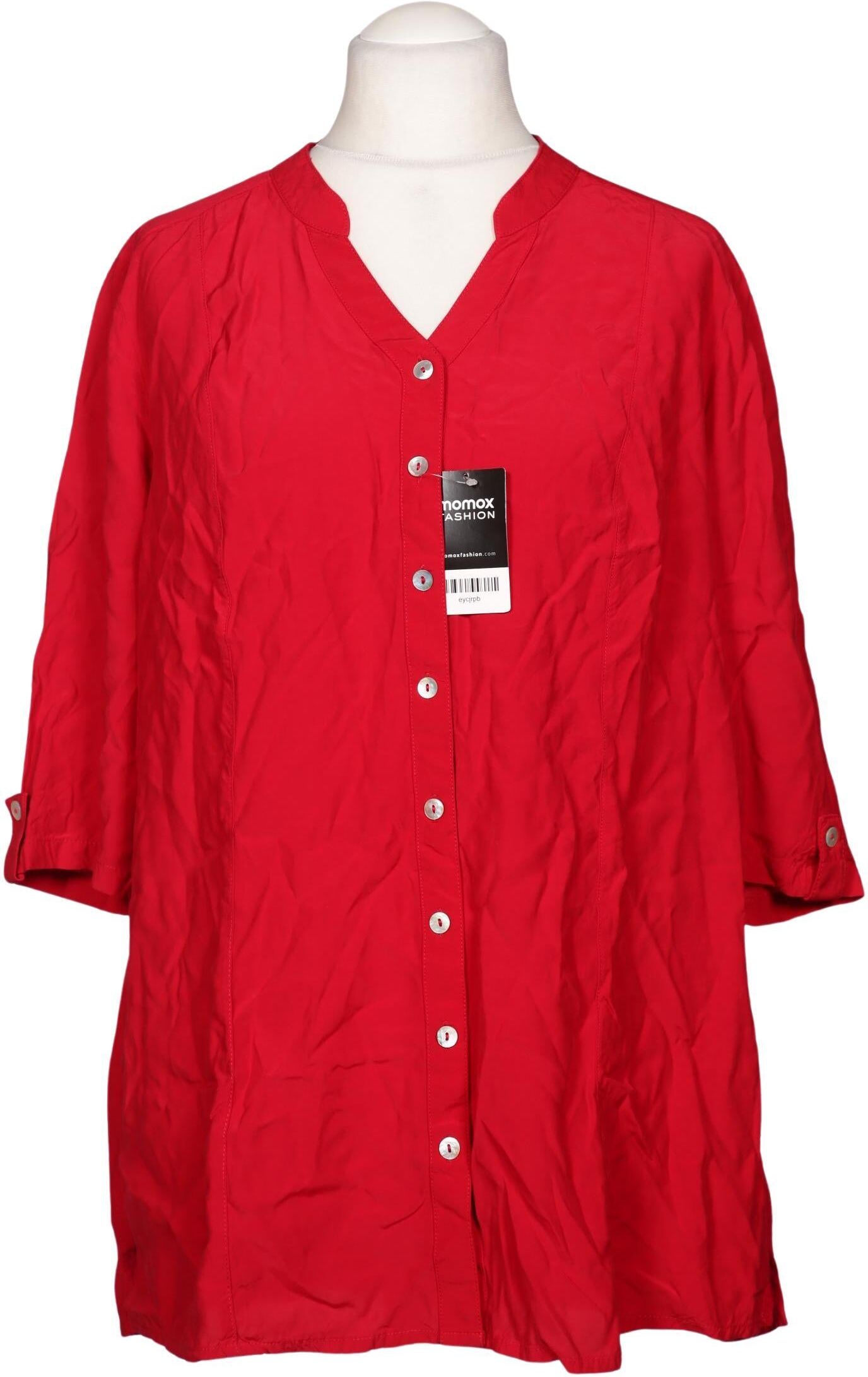 Ulla Popken Damen Bluse, Rot, Gr. M, Viskose - Second Hand
