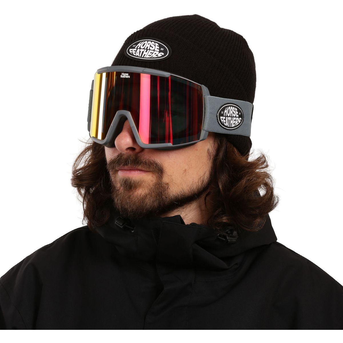 Horsefeathers Feston Goggles storm/mirror red AM320C-storm-mirror red