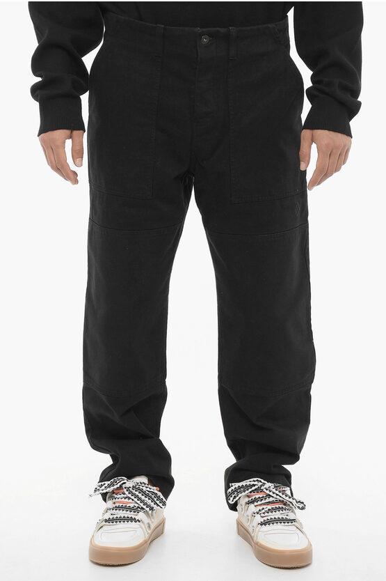Dunkel verwaschene Jeans mit weitem Bein, 22 cm, in Schwarz