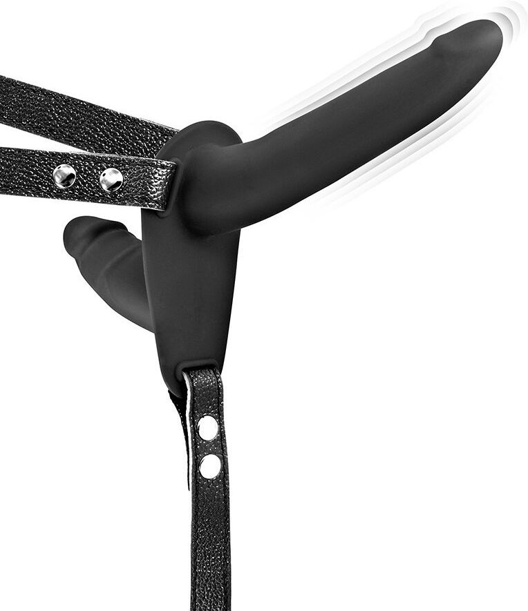 Fetish Tentation Double Gode Ceinture Vibrant Noir