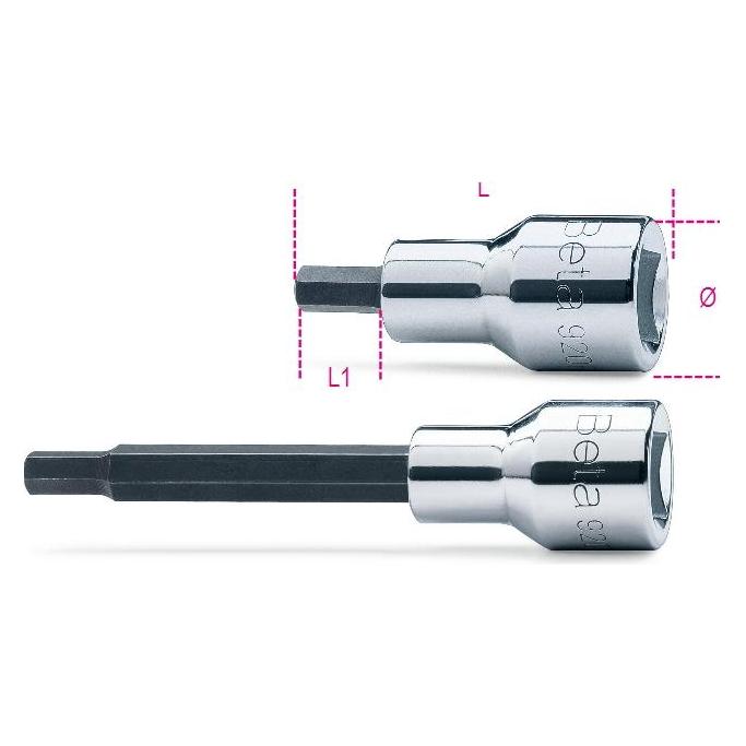 BETA 009200429 Schroevendraaierdoppen binnen 6-kant 10L mm (10 mm) (35632278)