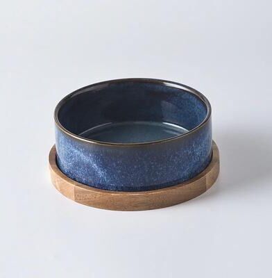 Inspire Essentials ComfortLift Elevated Ceramic Cat Bowl For Healthy Feeding 5 5.12in 13.53oz