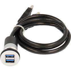 2 x USB 3.0 Buchse A - 2 x USB 3.0 Stecker A Schlegel Elektrokontakt RRJ_2USB3_150CM Schlegel Inhalt: 1 St.