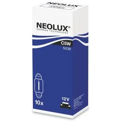 Neolux N239 Soffitte 12V 5W C5W SV8,5-8 Glühlampe 35 mm 10er Pack
