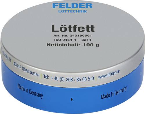 Felder 243100501 Lötfett Inhalt 100g F-SW 21