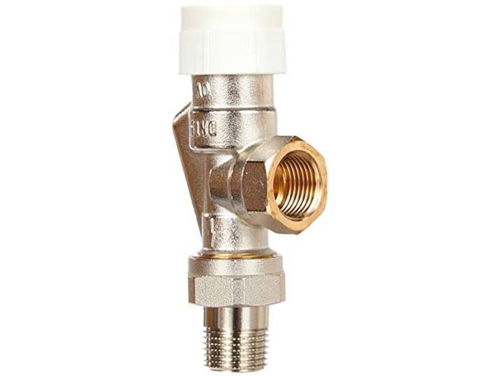 Oventrop 11839204 Robinet thermostatique Argent Corps thermostatique équerre inversé - F 1/2' - AV9 - Oventrop