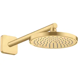 hansgrohe AXOR ShowerSolutions Duschkopf 220, 1 Strahlart, wassersparend, 35383250, Farbe: Brushed Gold Optic