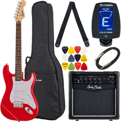 Squier Sonic Strat HT Torino HB Set Torino Red