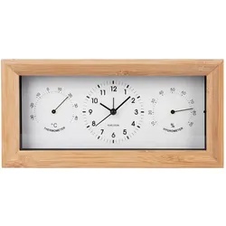 Karlsson, Wecker, Klassischer Wecker Neat Rectangle Bambus / Weiss