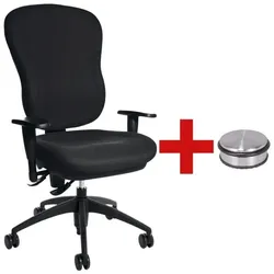 Topstar Bürostuhl »Wellpoint 30 SY« ohne Armlehnen inkl. Türstopper »Disc« schwarz