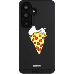 Nivocase Handyhülle für Samsung Galaxy S26 Hülle NIVOpure Case Schwarz Pizza Peanuts Snoopy (Samsung Galaxy S26), Smartphone Hülle, Schwarz