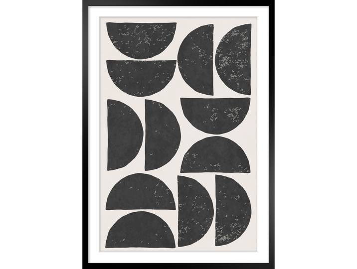 Bild Crescent - Farbe: schwarz - Material: Holz/Papier/Acrylglas - 18