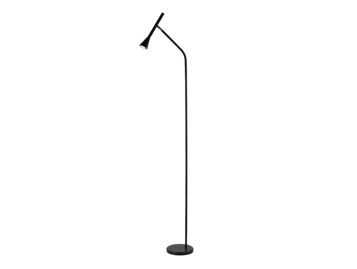Lampadaire en métal et marbre noir et doré 150 cm