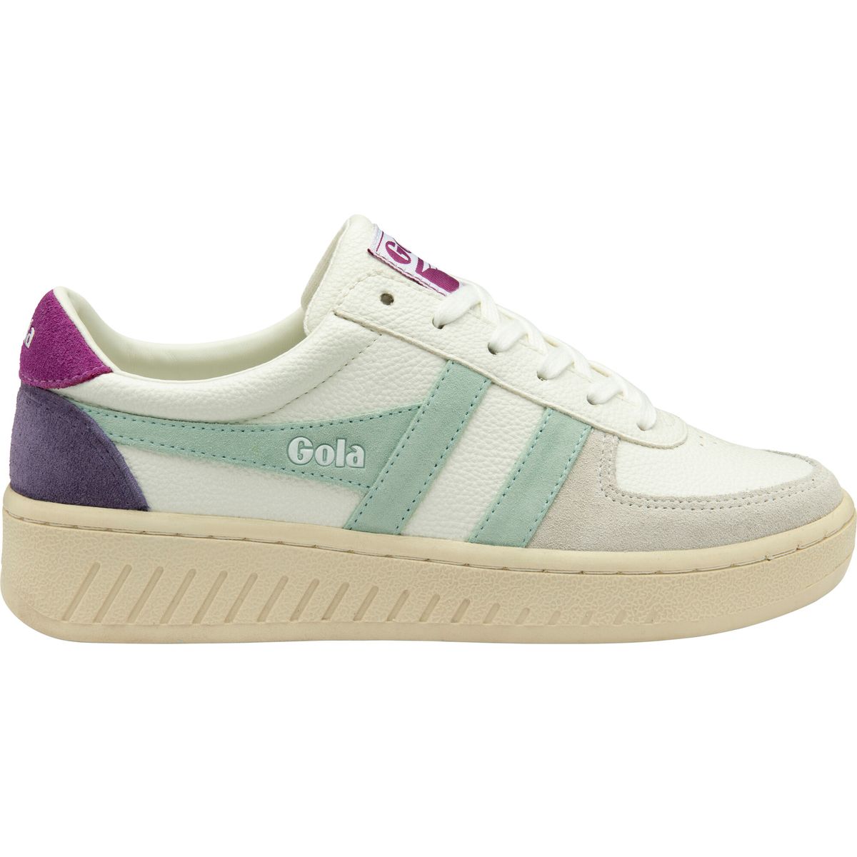 Gola Grandslam Trident Sneaker Women white/surf/foxglove (LE) 4 CLA415-LE-4-whitesurffoxglove