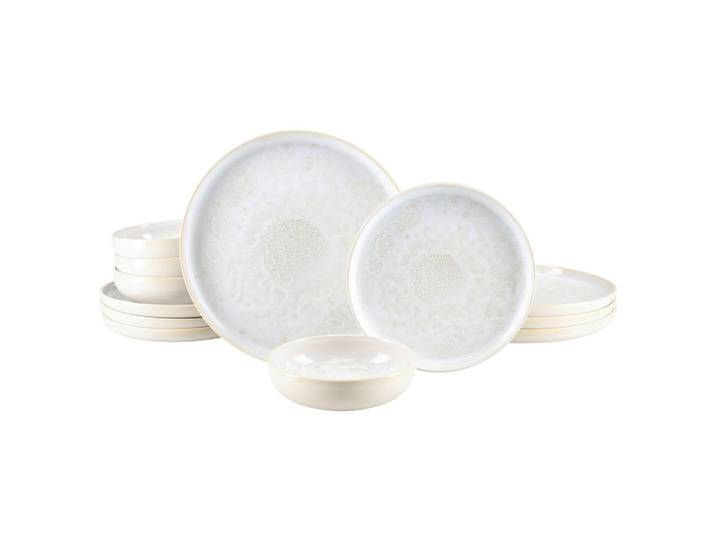 Creatable Tafelservice Yuki, Weiß, Keramik, 12-teilig, Essen & Trinken, Geschirr, Geschirr-Sets, Tafelservice