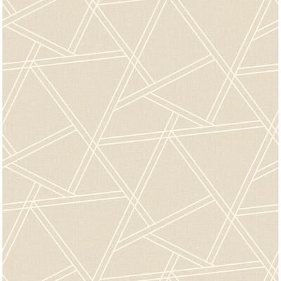 Seabrook Designs Melesina Railroad Geometric Unpasted Wallpaper