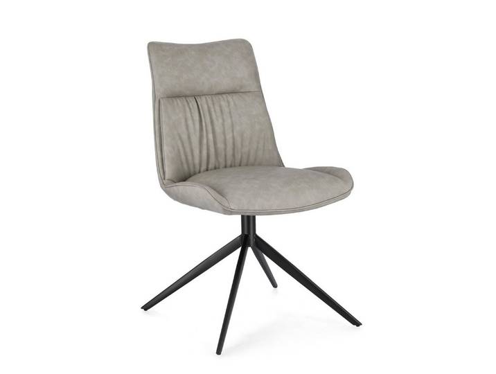 Feeling4Home Stuhl Jordan aus Kunstleder, Taupe