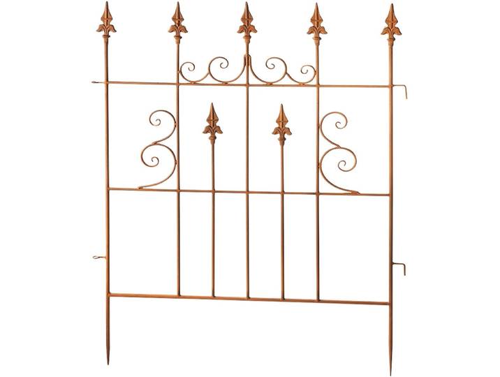 Gartenstecker LOCKER Gartenstecker , braun, B:77cm H:100cm, Metall, Gartenstecker, Gartenstecker
