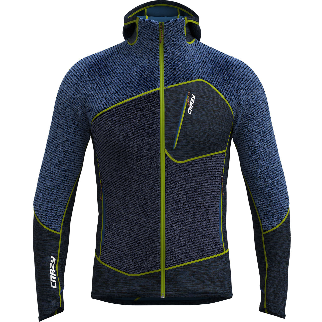 Crazy Herren Mid Layer PULL ZENITH liken/blue - L