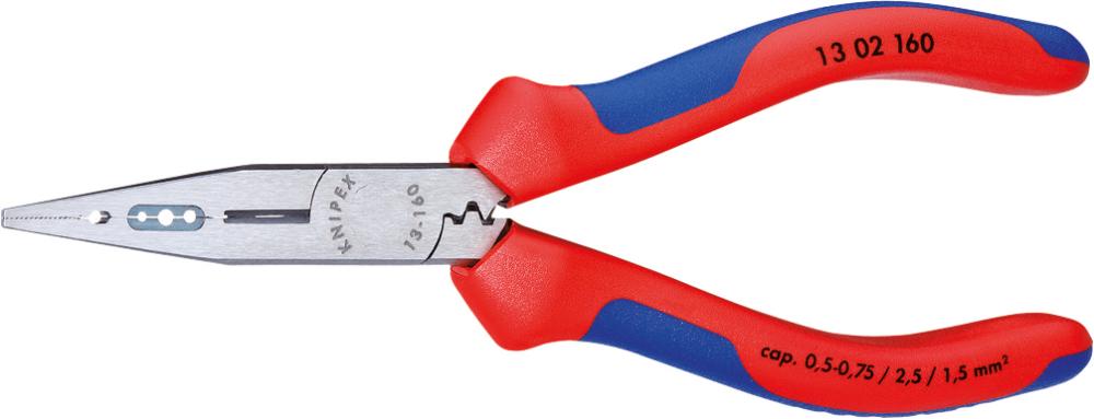 KNIPEX Verdrahtungszange poliert mit 2-Komponenten-Griffen mm